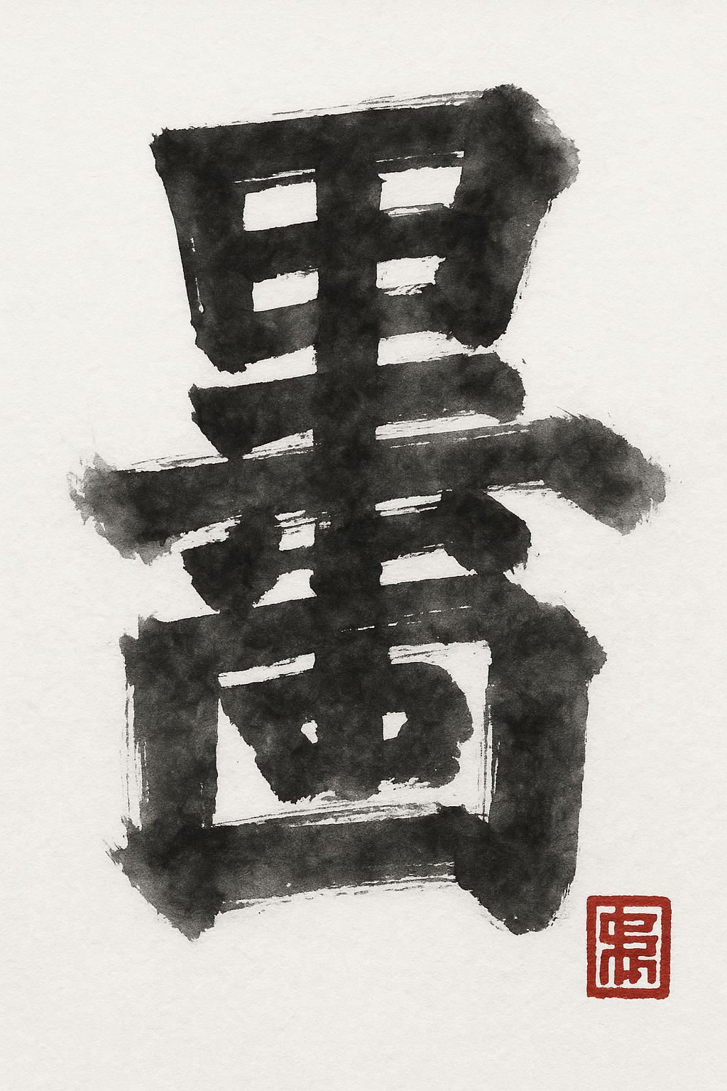 作品「墨」