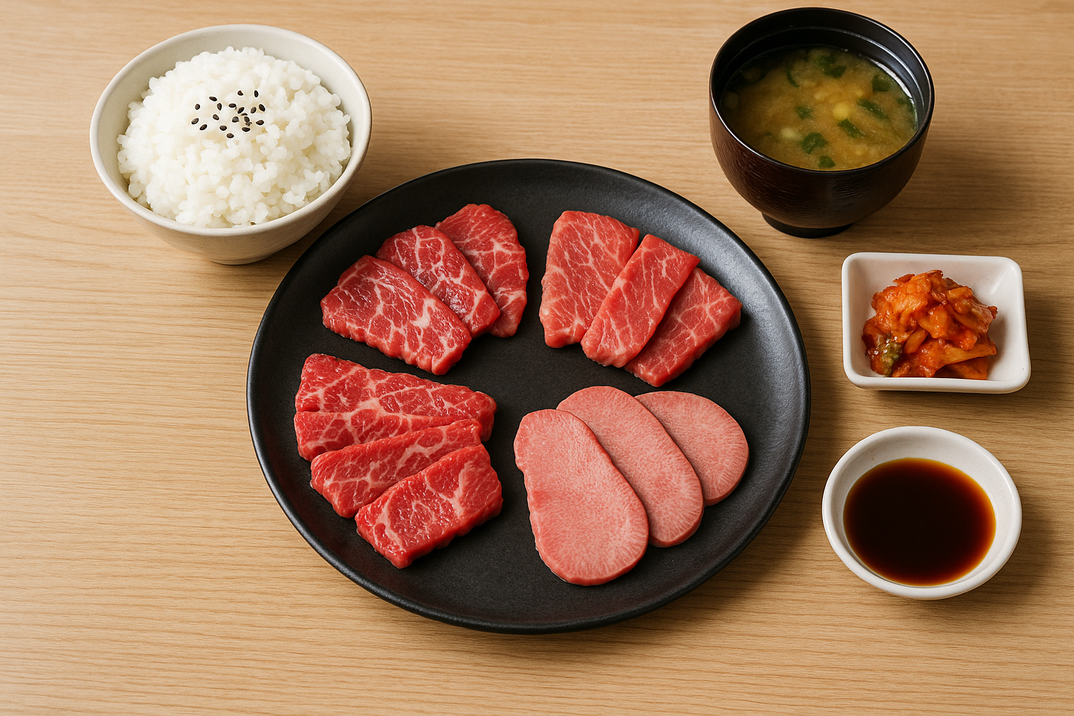 ランチ盛り合わせ（A5和牛・炭火焼肉）
