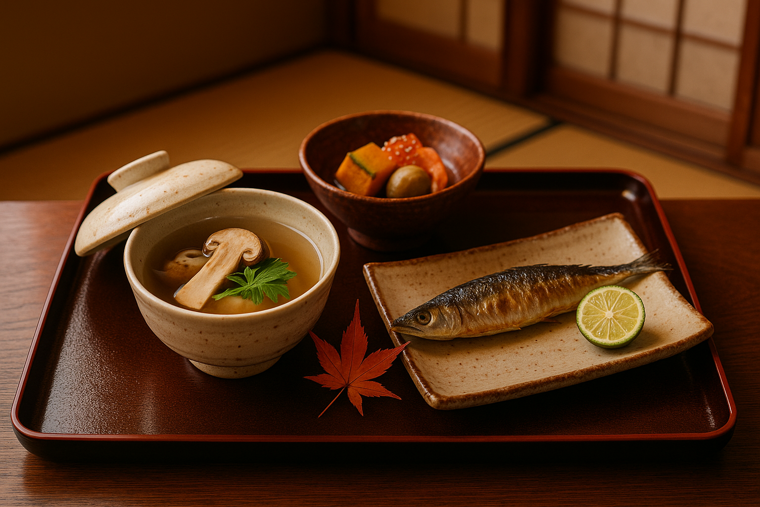 秋の懐石（和食・刺身）